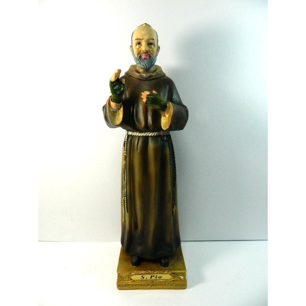 Statue Cm 30 Padre Pio in Resin Holy Art Holy Gift Idea