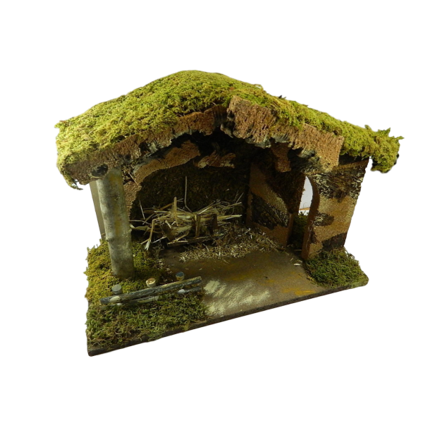 Hut Craft 20x40x30h Landscape Grotto + Choice Shepherds Nativity