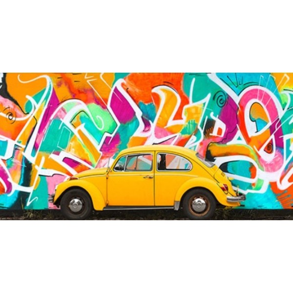 Quadro Auto Street Art 2 Automobile Print Mdf or Canvas Home Furniture Panel