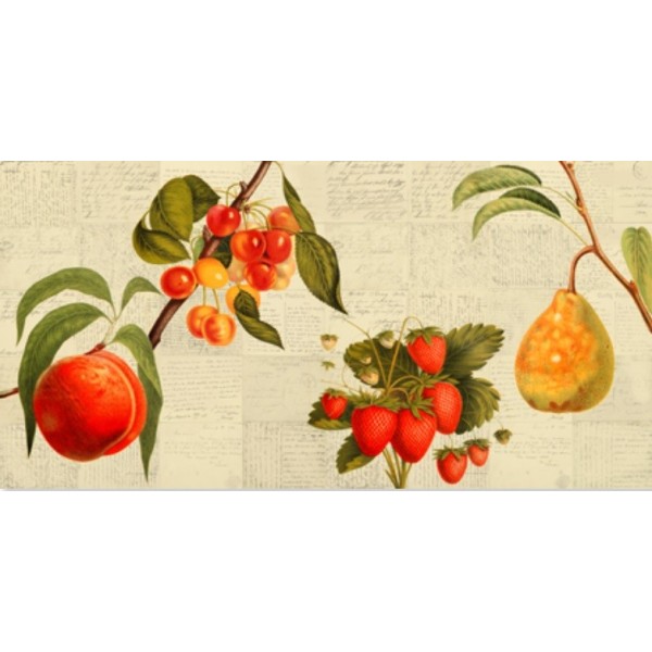 Picture of Cherries Fruit Print on Mdf or Canvas Home Furnishing Panel