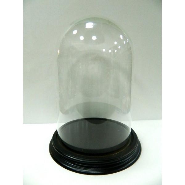 Glass Bell complete with base 30 x 50 Cm - Empty Dome Shepherds Nativity Scene