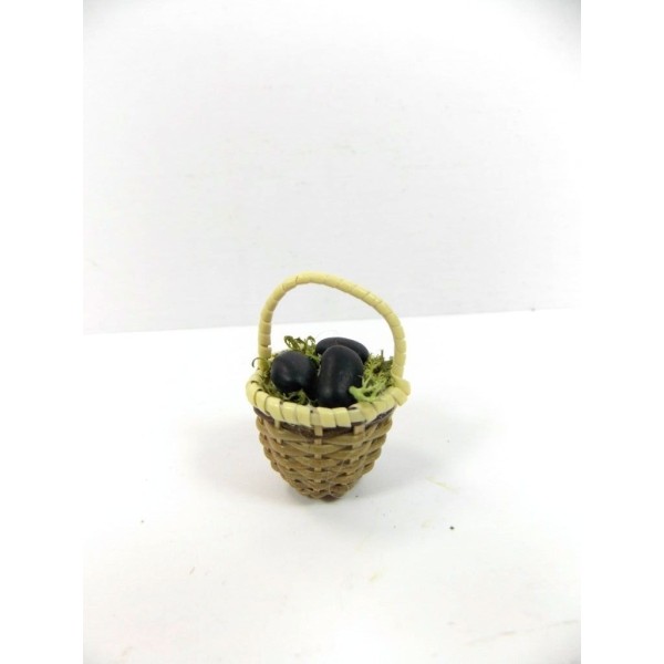 Wicker Basket with Vegetables - Model of your choice - Accessories Basket for Nativity