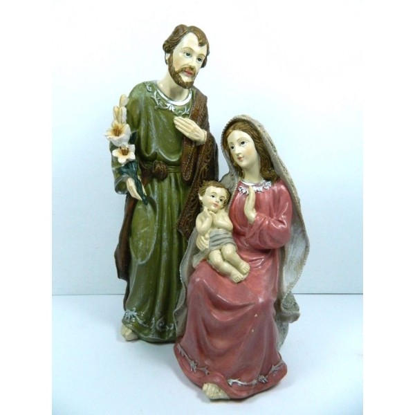 Natività Cm 8x10x19h - Sacra Famiglia Idea Regalo Presepe Natale