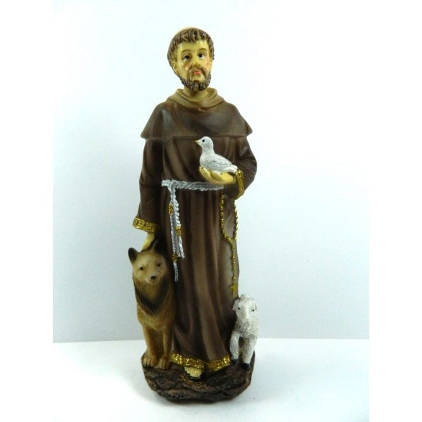 Statue of Saint Francis of Assisi Cm 20 Holy Holy Art Gift Idea