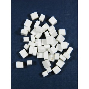 White Sampietrino for Floor Bag 40Pz - 4x4 mm - Nativity Accessories