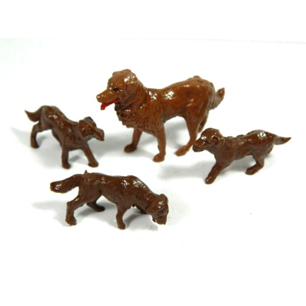 Family of Dogs for High Shepherds 7/10 Cm - Animals for Nativity