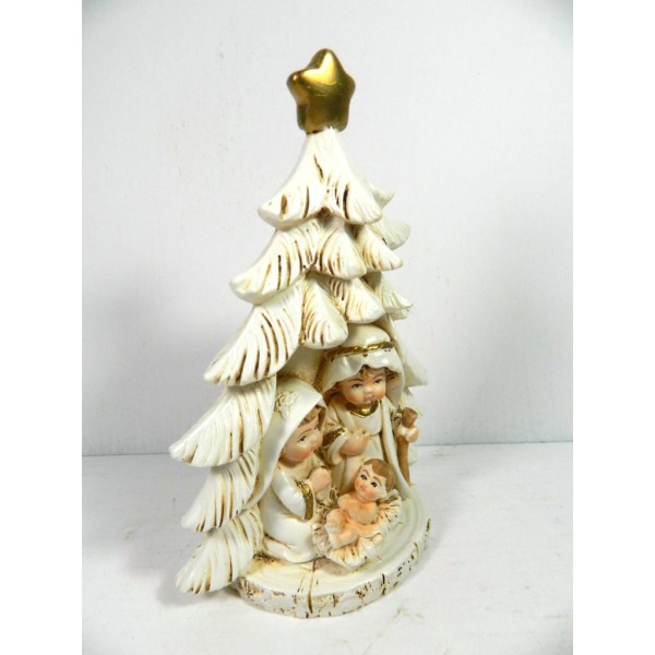 Natività nell'Albero di Natale Cm 4x10x15h - Presepe per Lavoretti Sacra  Famiglia