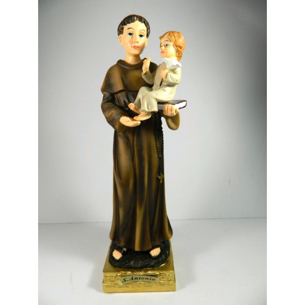 Statue Cm 22 Saint Anthony of Padua in Resin Holy Art Holy Gift Idea