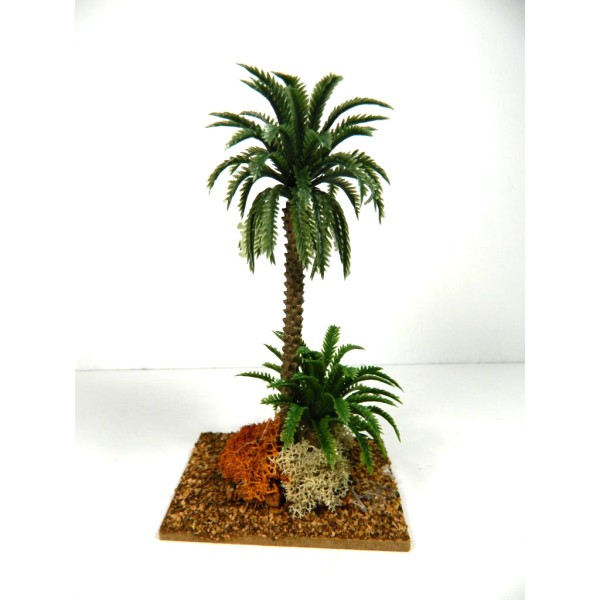 Double Palm 13 Cm - Desert Vegetation Oasis for Nativity Scene