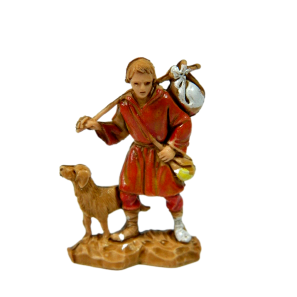 Shepherd Hunter with Bassoon and Dog Landi Moranduzzo CM 3,5 - Shepherd Nativity