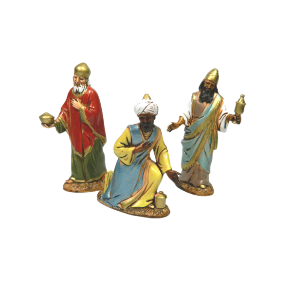Tris King Magi Landi Historical Costumes 10 Cm Nativity Holy Family Pastors Nativity Scene