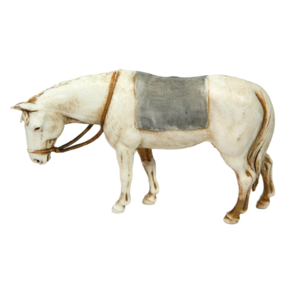 Cavallo con Coperta Landi Moranduzzo per Pastori Alti Cm 10 Animali per Presepe