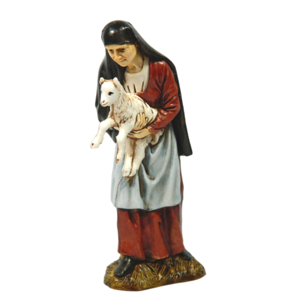 Old Shepherd with Lamb Landi Moranduzzo 12 Cm - Shepherds Nativity