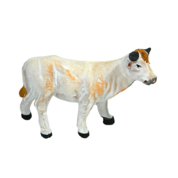 Terracotta Standing Cow for Tall Shepherds Cm 9/10 - Animals for Nativity Scene