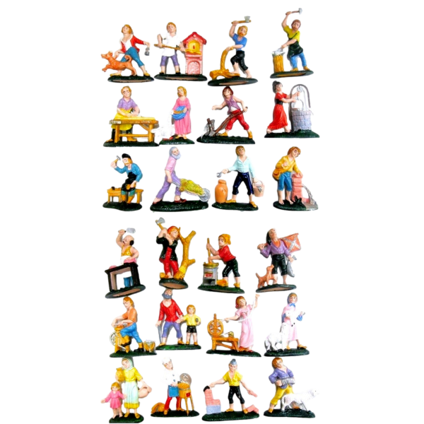 Double Euromarchi Shepherd Cm 10 - Choice of Quantity - Characters for Nativity Scene