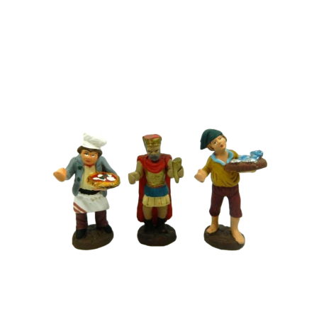 Statue per presepe in Terracotta Naturale - Set completo da cm 5-7