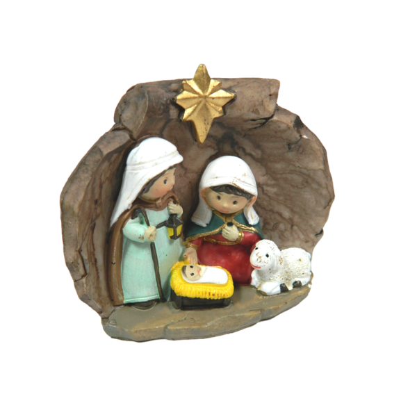 Mini Natività Cm 4 - Sacra Famiglia per Lavoretti Scuola Regalini Natale  Presepe, Pastori e Presepi Gambardella