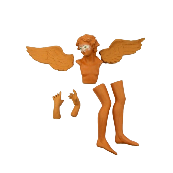 Modular Terracotta Shepherd 20/25 Cm - Angel Dx Head Hands and Feet Nativity Scene