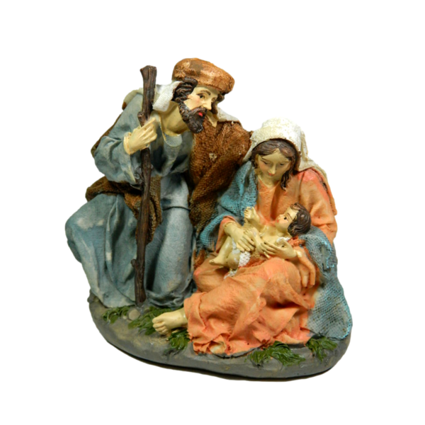 Nativity in Resin Cm 15x11x15h - Sacred Family Triptych - Nativity Shepherds