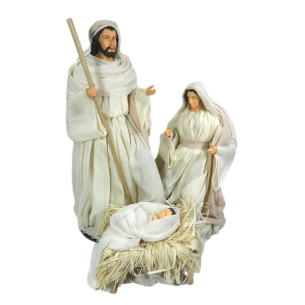 copy of Nativity with Cloth Clothes Cm 45h Holy Family for Nativity Scene Gift Idea