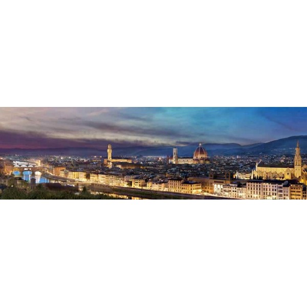 Quadro Firenze Veduta Piazza Michelangelo Stampa Mdf Tela Swarovski Pannello