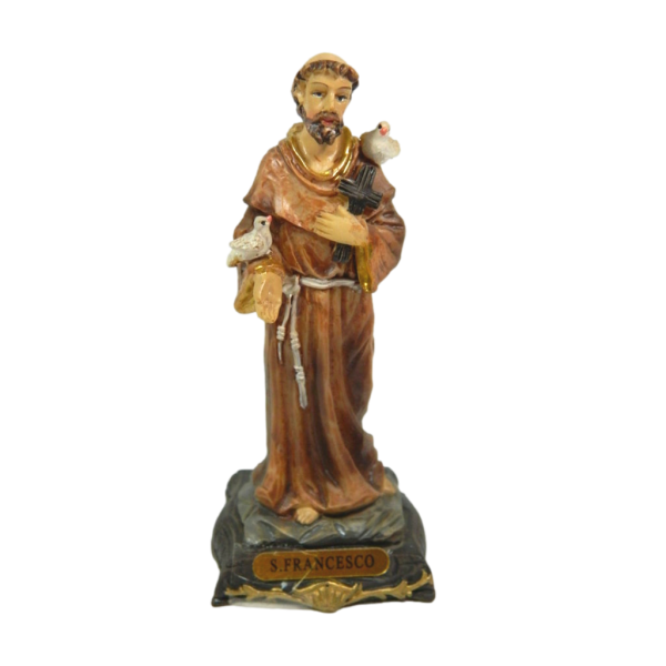 Statue 10cm Saint Francis of Assisi - Sacred Art Saint Gift Idea