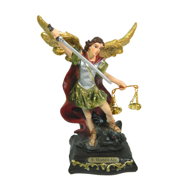 Statue of Saint Michael the Archangel 14h cm - Sacred Art Saint Gift Idea