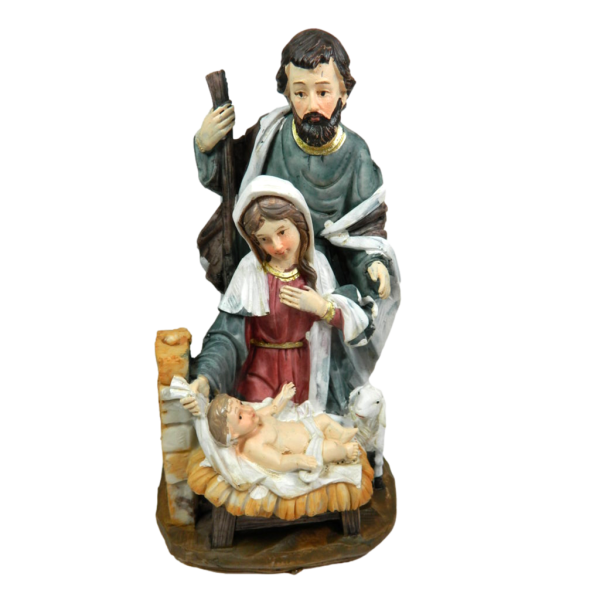 Nativity in Classic Style 9.5x10x19h cm - Holy Family - Shepherds for Nativity Scene