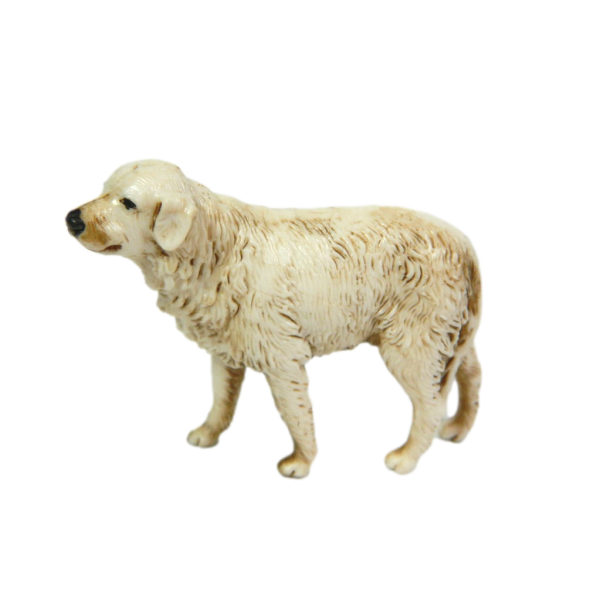White Dog Landi Moranduzzo for High Shepherds Cm 10 - Animals for Nativity Scene
