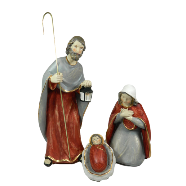 Nativity Cm 17/24h Choice of size - Christmas set-up as a gift for shepherds Nativity scene