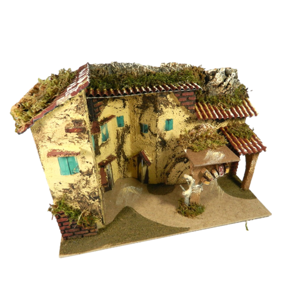 Artisan Cottage Cm 18x33x23h - Village Scenography for Nativity Scene