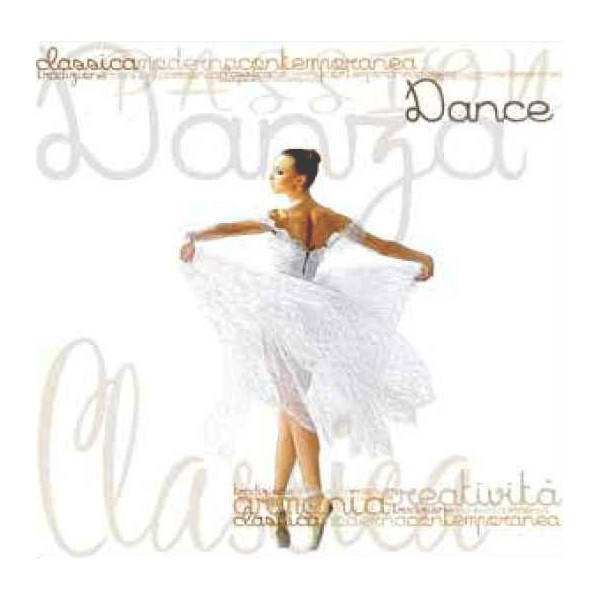 Quadro Ballerina Danza Classica Mod.4 Stampa su Mdf o Tela Swarovski Pannello