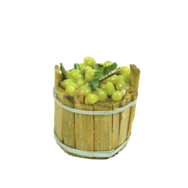 Tub with Grapes for Tall Shepherds 7/8 cm - Choice of Model - Harvest Nativity Scene