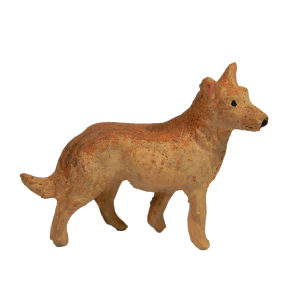 Terracotta Shepherd Dog for High Shepherds 7-8 cm - Nativity Animals
