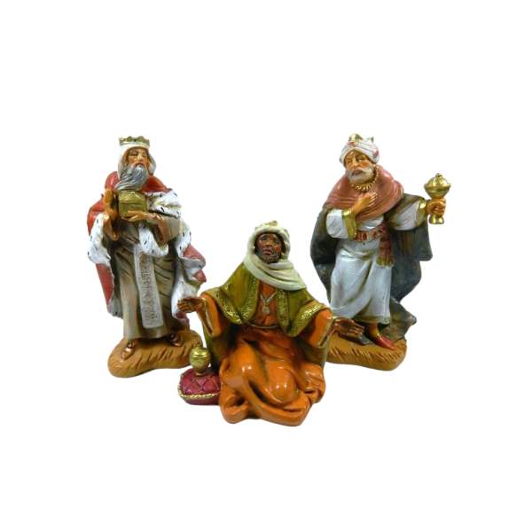 Tris King Magi Fontanini 12 Cm - Nativity Holy Family Pastors Nativity Scene