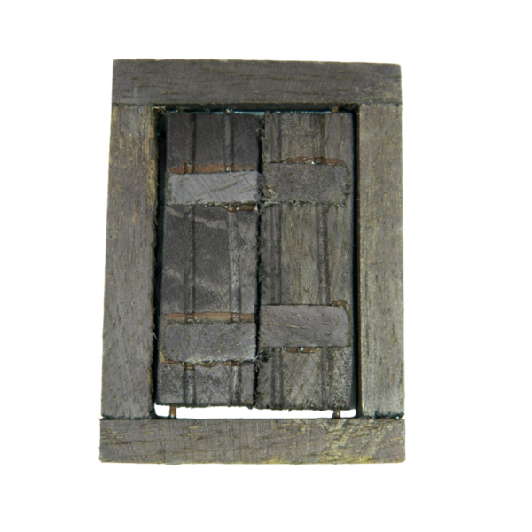 Open/Close Wooden Window 4.5x6.5h cm - Scenography for Nativity Scene