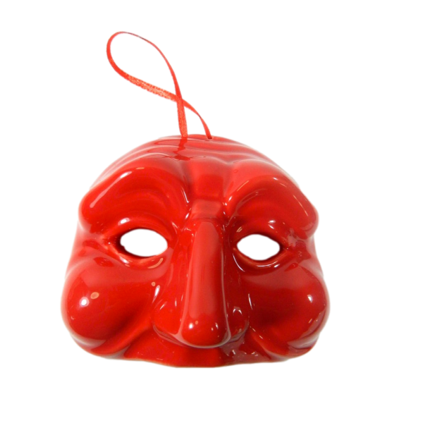 Multicolor Pulcinella Mask Cm 12x10h - Gift Idea Naples Favor