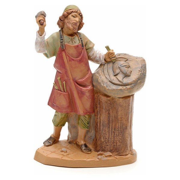 Shepherd Sculptor 12 cm Fontanini - Shepherds for Nativity Scene