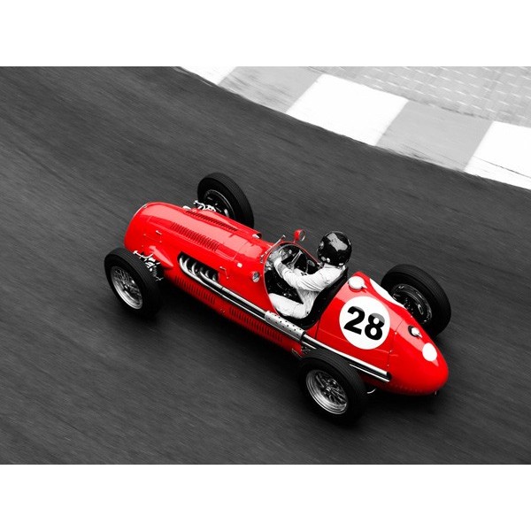 Quadro Auto Storica Grand Prix Monaco 2 Foto Stampa su Mdf Tela Swarovski Casa