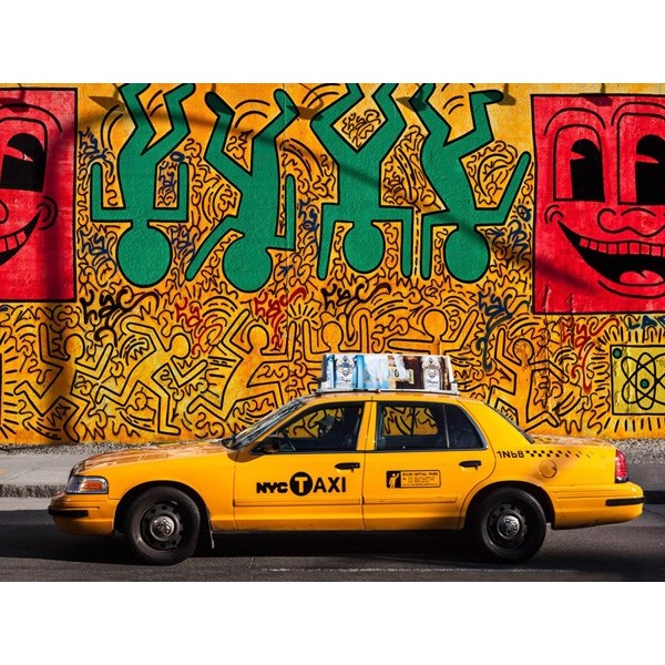 Quadro Taxi e Murales New York Auto Foto Stampa su Mdf o Tela Swarovski Pannello