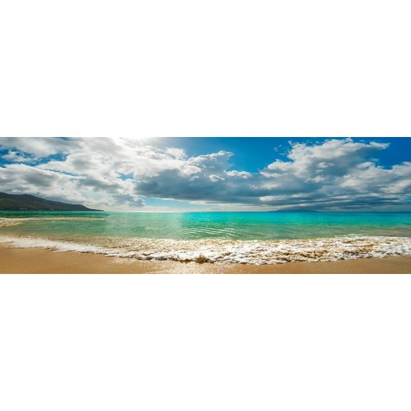 Quadro Paesaggio al Tramonto Spiaggia Seychelles Mare Stampa Mdf Tela Swarovski