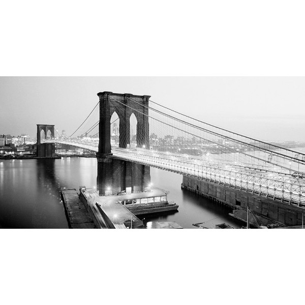Quadro Ponte Brooklyn Manhattan 2 New York Stampa Mdf o Tela Swarovski Pannello