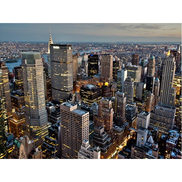 Quadro Veduta Midtown Manhattan New York Stampa su Mdf Tela Swarovski Foto Casa