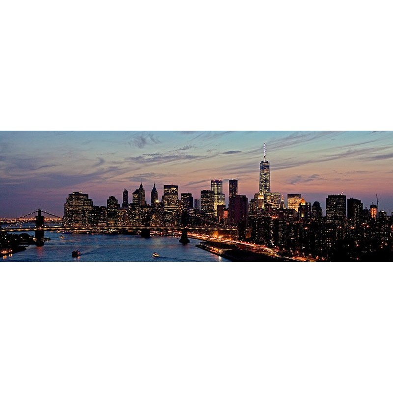 Quadro skyline New York stampa su tela Manhattan