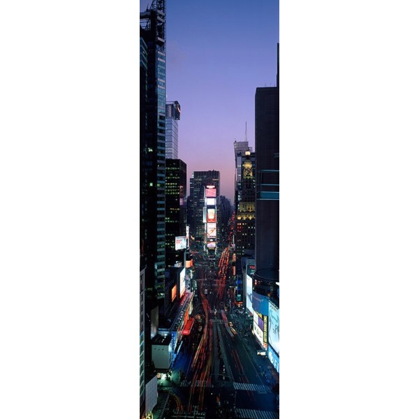 Quadro Times Square di Notte 4 New York Stampa su Mdf o Tela Swarovski Pannello