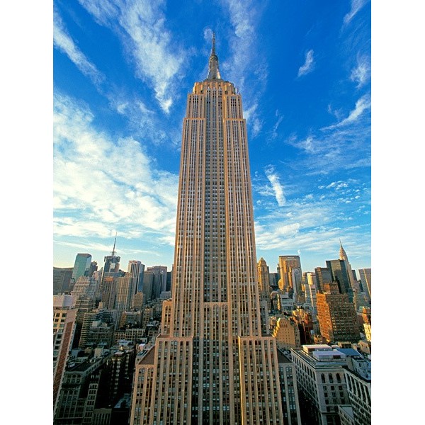Quadro Empire State Building New York 2 Stampa su Mdf Tela Swarovski Foto Arredo