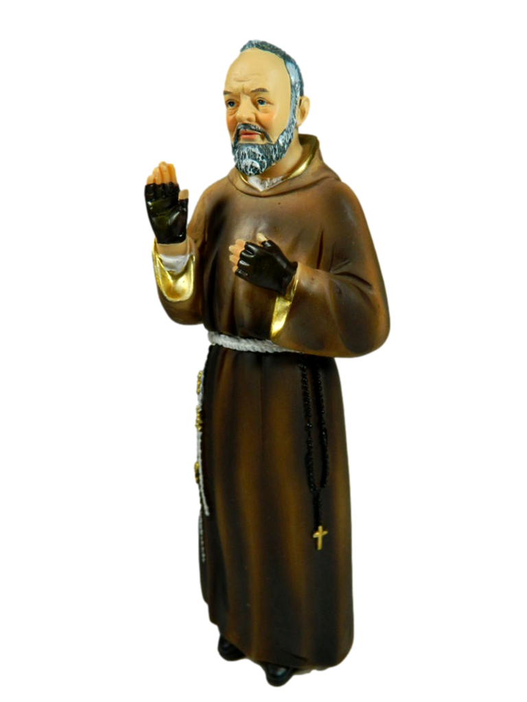 Statua Padre Pio Cm 13/20 - Arte Sacra Santo Idea Regalo - Misura a Scelta - Foto 15 di 16