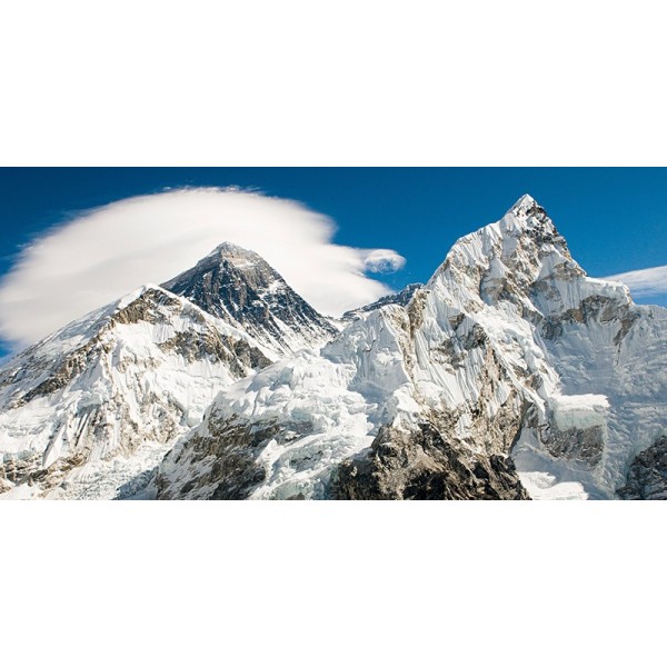 Quadro Monte Everest Montagne Paesaggio Stampa su Mdf Tela Swarovski Arredo Casa