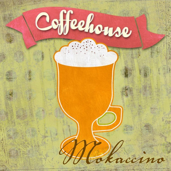 Quadro Bar Mokaccino Caffè Stampa su Mdf o Tela Swarovski Arredo Casa Panello